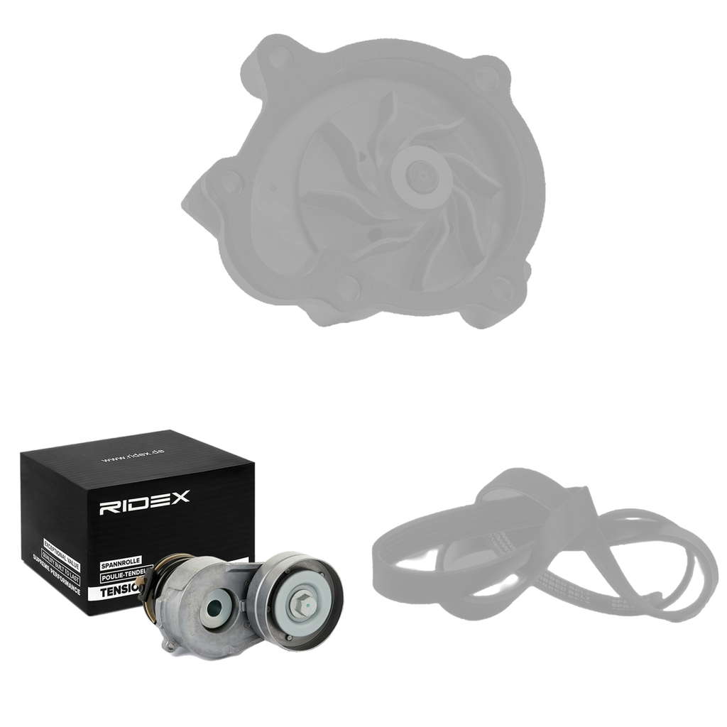 Pompe à eau+Jeu de courroie trapézoïdale à nervures