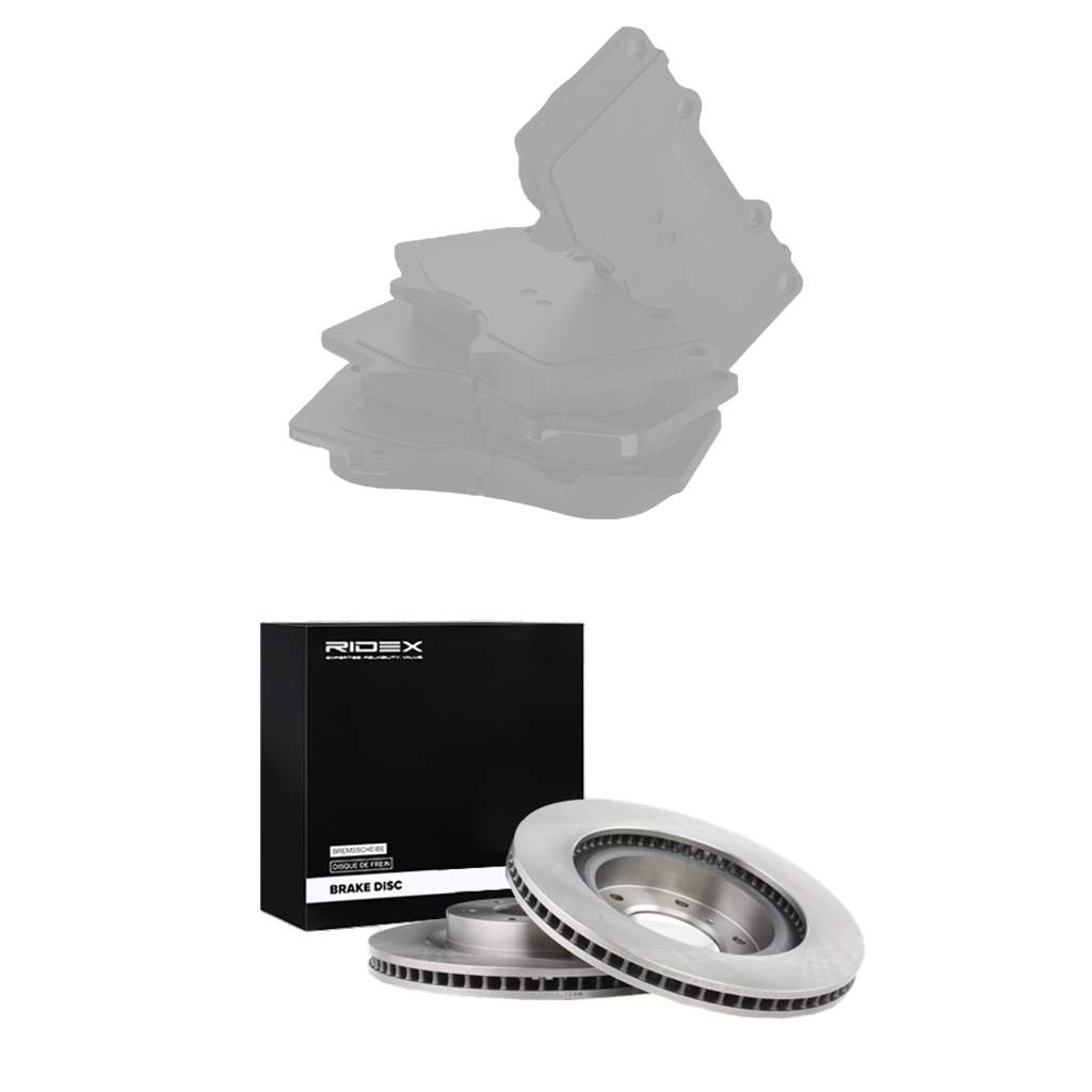 Jeu de disques et plaquettes de frein