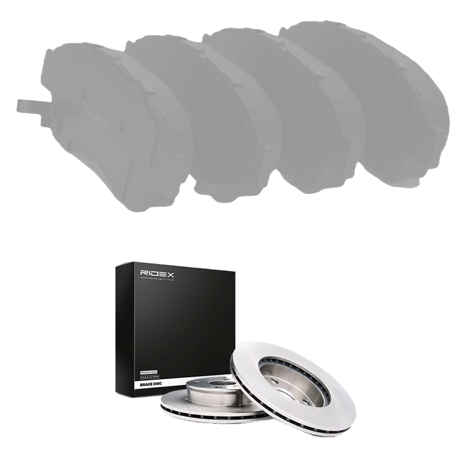 Jeu de disques et plaquettes de frein