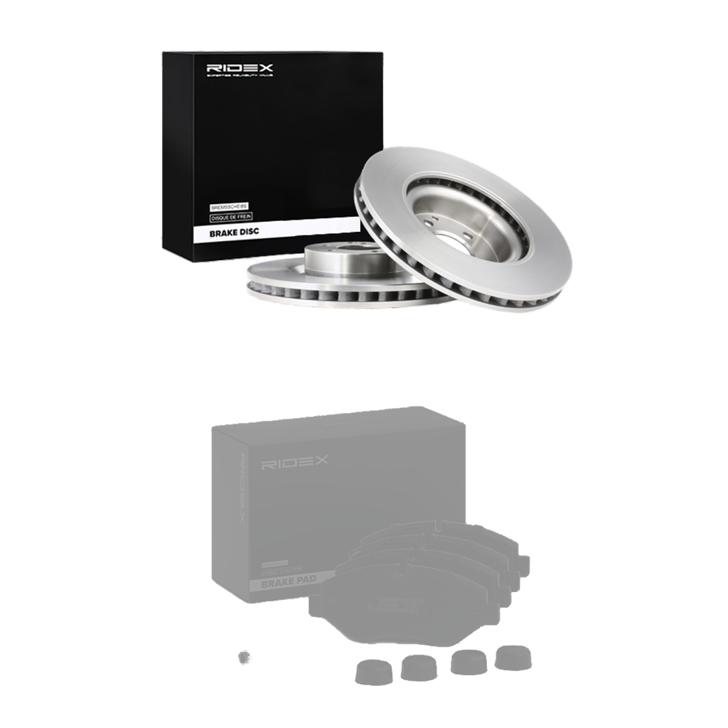 Jeu de disques et plaquettes de frein