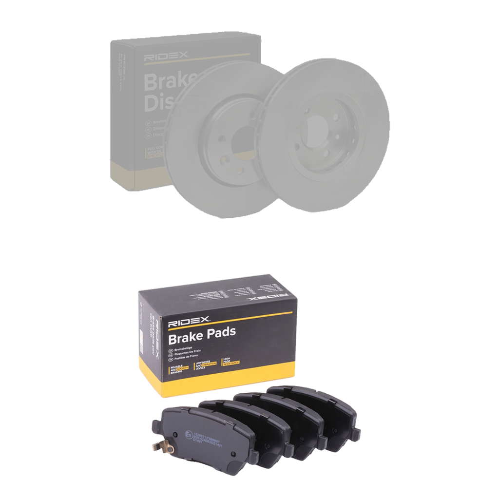 Jeu de disques et plaquettes de frein