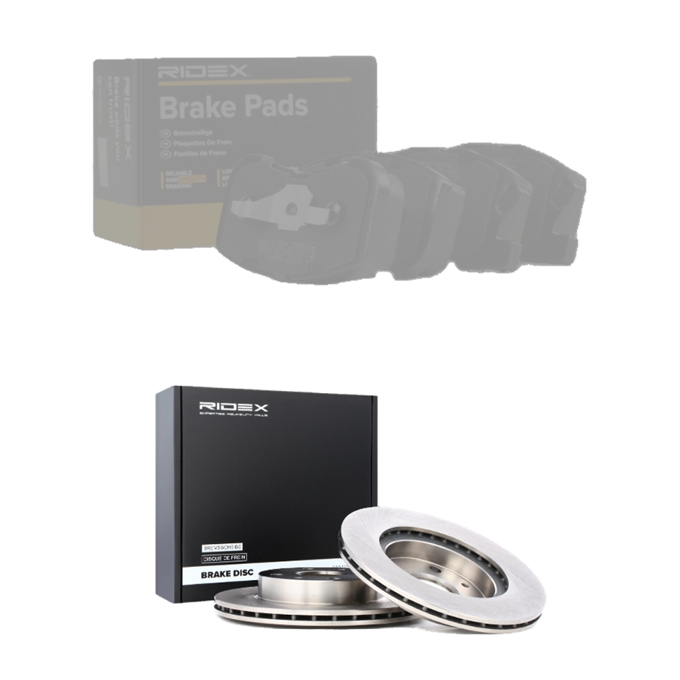 Jeu de disques et plaquettes de frein
