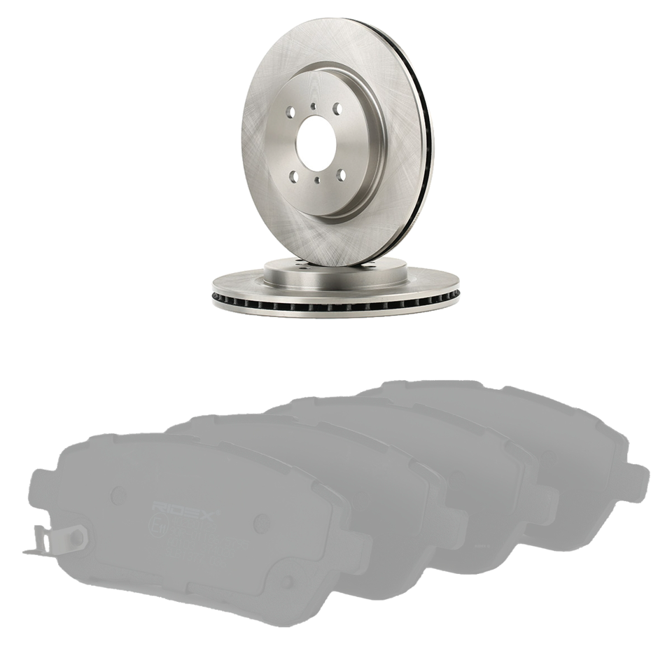 Jeu de disques et plaquettes de frein