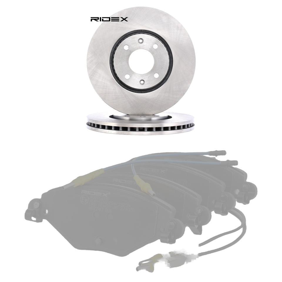 Jeu de disques et plaquettes de frein