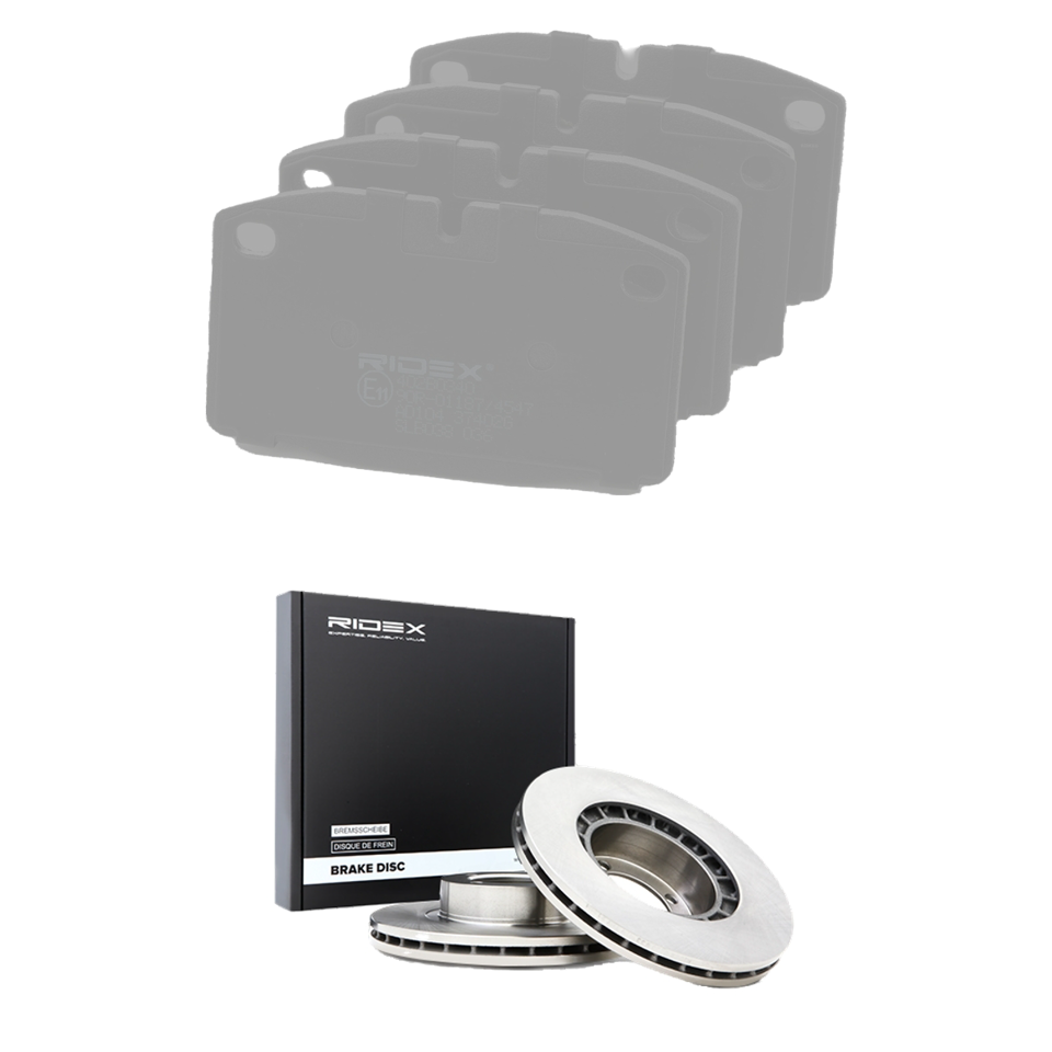 Jeu de disques et plaquettes de frein