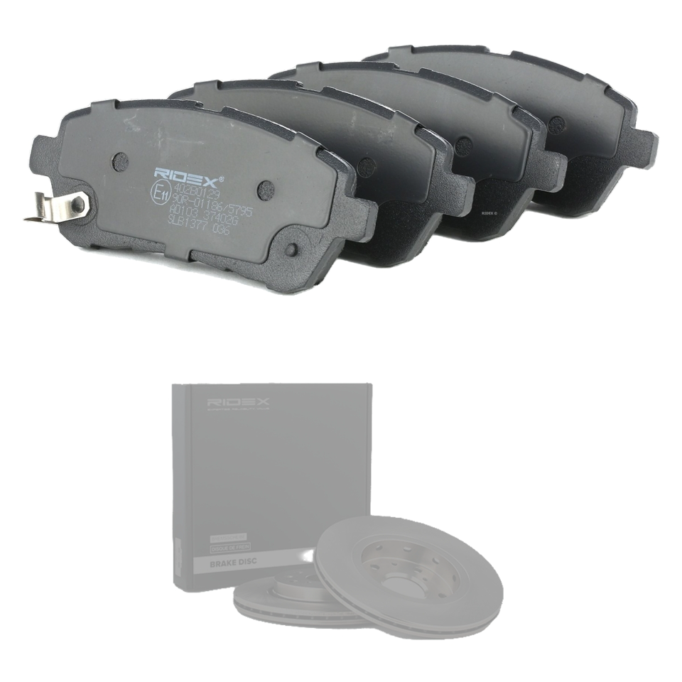 Jeu de disques et plaquettes de frein