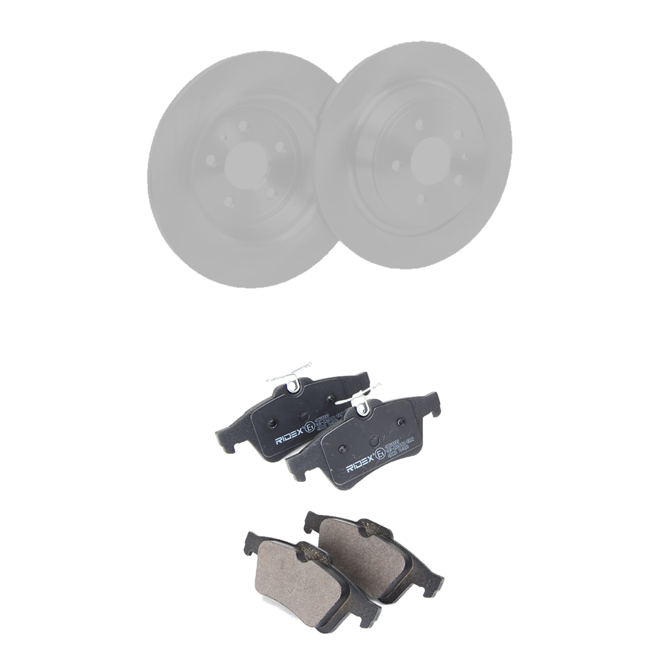 Jeu de disques et plaquettes de frein
