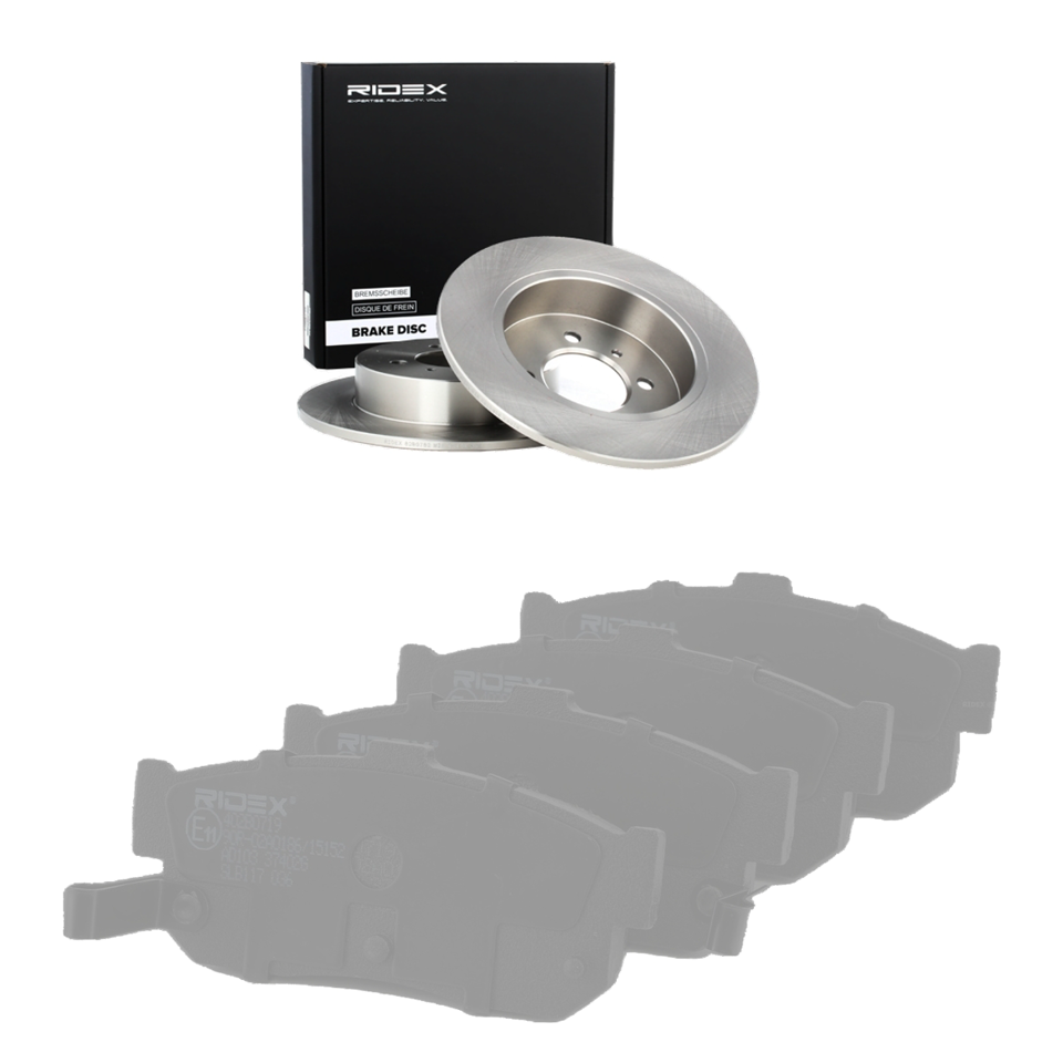 Jeu de disques et plaquettes de frein