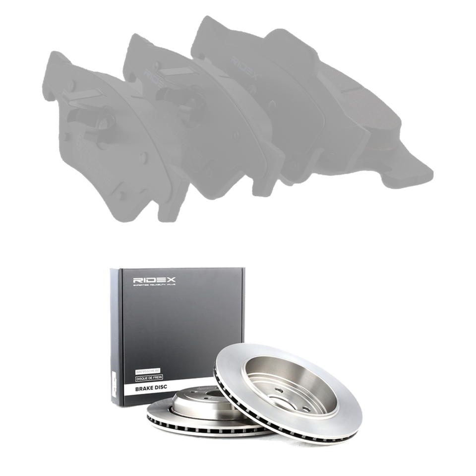 Jeu de disques et plaquettes de frein