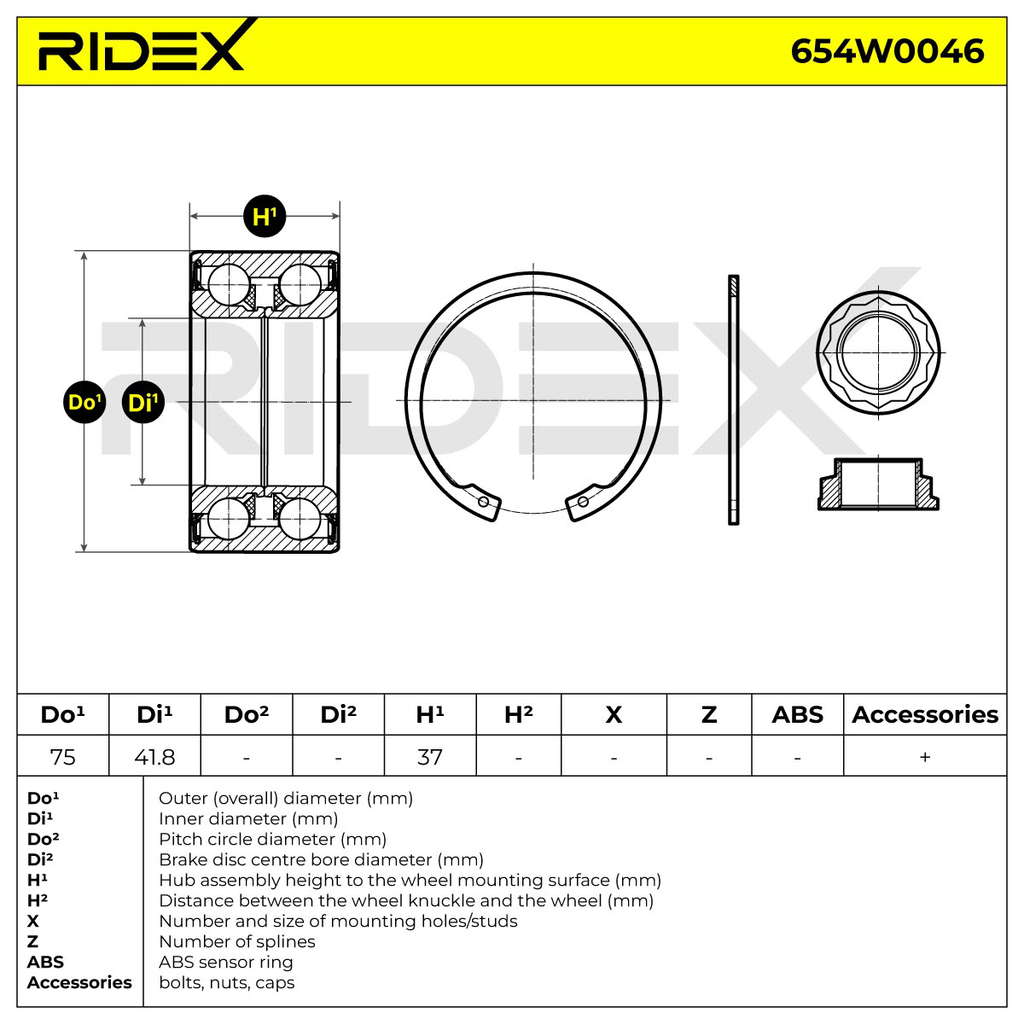 Kit de roulement de roue