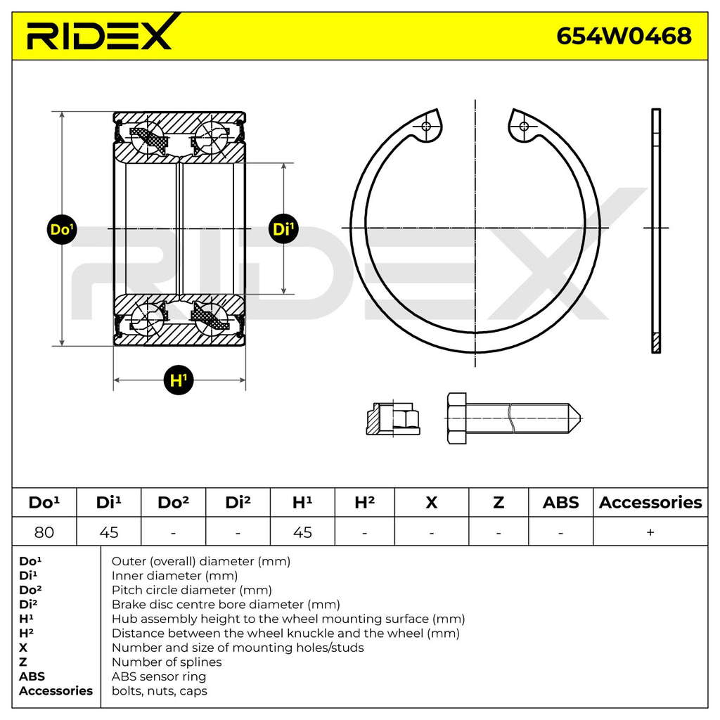 Kit de roulement de roue
