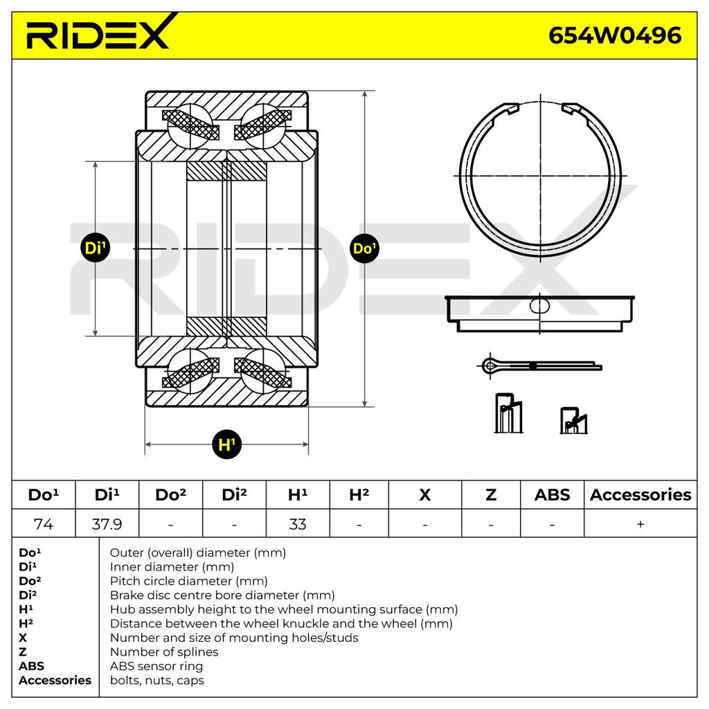 Kit de roulement de roue
