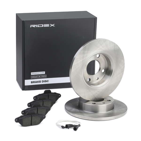 Jeu de disques et plaquettes de frein