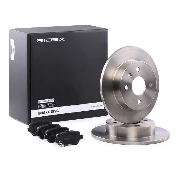 Jeu de disques et plaquettes de frein