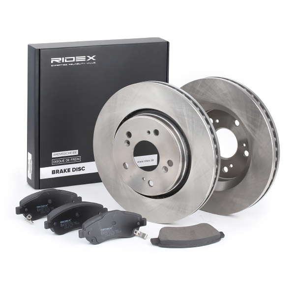 Jeu de disques et plaquettes de frein