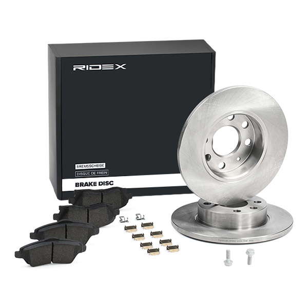 Jeu de disques et plaquettes de frein
