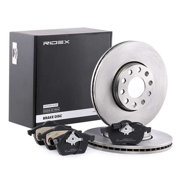 Jeu de disques et plaquettes de frein