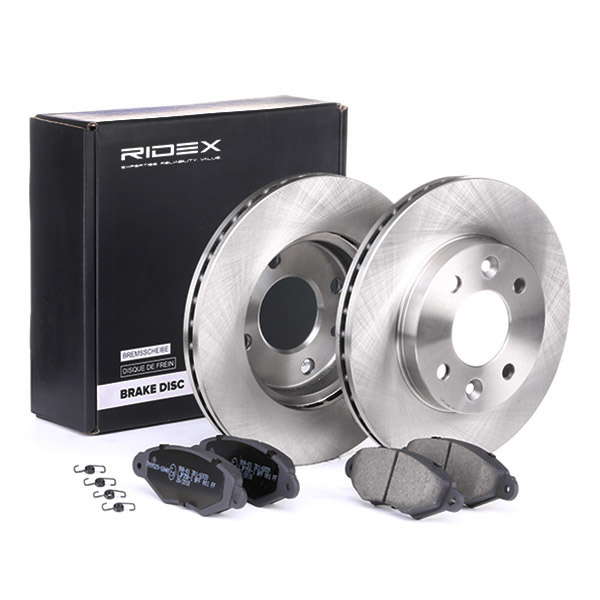 Jeu de disques et plaquettes de frein