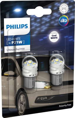 2 ampoules P21W white Ultinon Pro