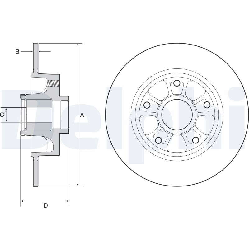 DISQUE DE FREIN ROULEMENT PEINT