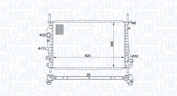 Radiateur moteur