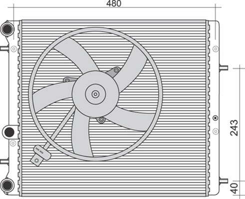 Radiateur moteur